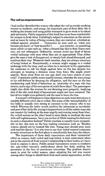 ملف:Post-Colonial Feminism and the Veil - Thinking the Difference.pdf